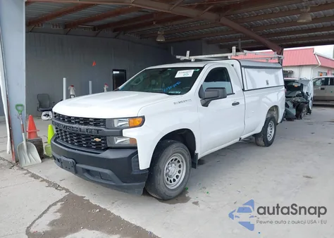 2021 Chevrolet Silverado 1500 2Wd Long Bed Wt из США, поврежденный, VIN 3GCNWAEH9MG203169
